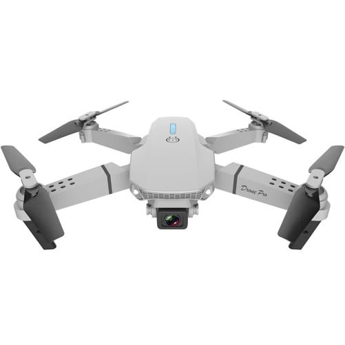 AOVO, Drón E88, 4K Kamera, Zbot, 12 min, 100 m, Összecsukható, Hordozó táskával, Szürke