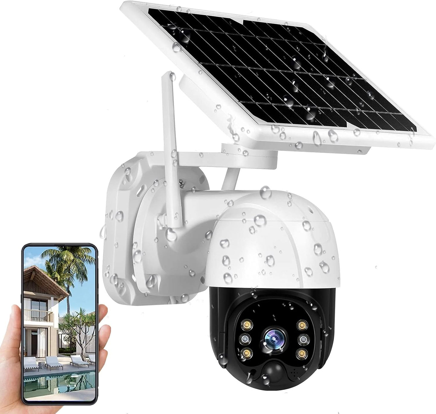 AOVO JT8181XM biztonsági kamera 4G Sim kártyás vezeték nélküli napelemes IP, 3MP, 4k