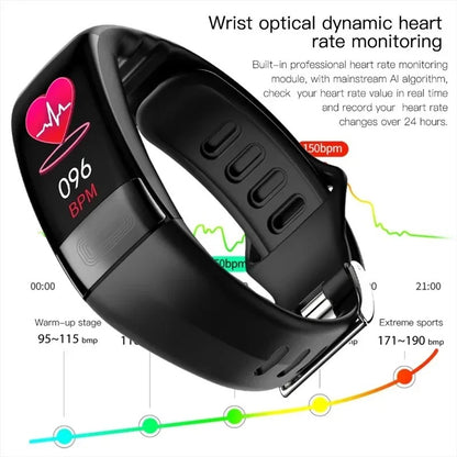 AOVO P11 Plus EKG Okoskarkötő Automata Vérnyomásmérő Pulzusmérő Véroxigén-mérő funkcióval