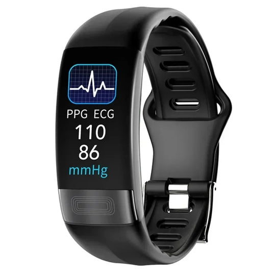 AOVO P11 Plus EKG Okoskarkötő Automata Vérnyomásmérő Pulzusmérő Véroxigén-mérő funkcióval