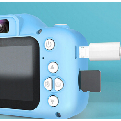 AOVO gyerek kamera, 32 GB-os SD-kártya 1080P HD, 23 millió pixel, 2,0 hüvelykes, 600 mAh, 3 éves kortól, kék