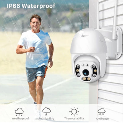 AOVO V380 PRO WIFI térfigyelő kamera, 5MP, mozgásérzékelés, éjjellátó, vízálló, beépített sziréna, PAN-TILT, PTZ, kétirányú audioA
