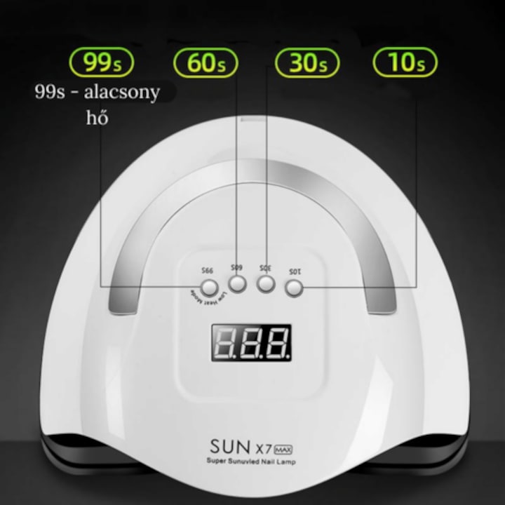 SUN x7 Max műkörmös lámpa 220W 57 db UV/LED