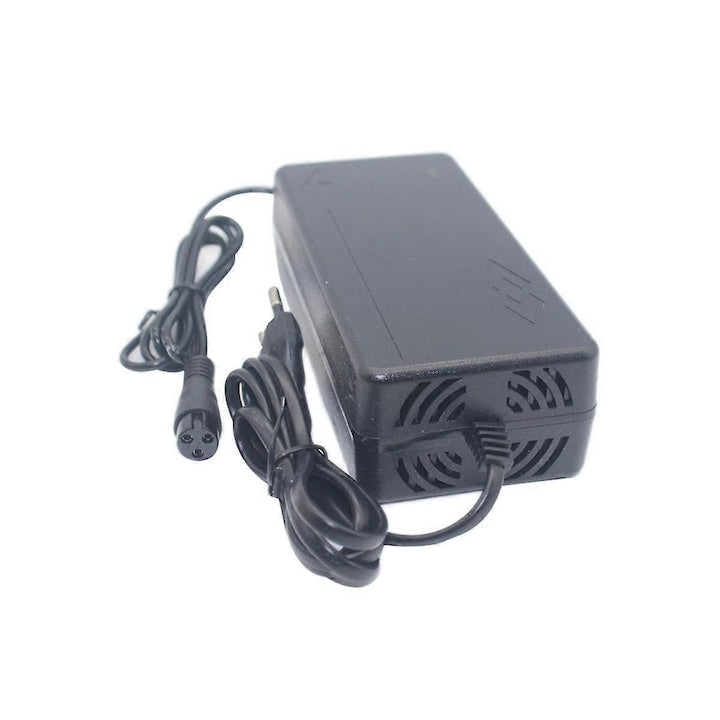 Elektromos roller töltő, 54.6V, 2A, fekete