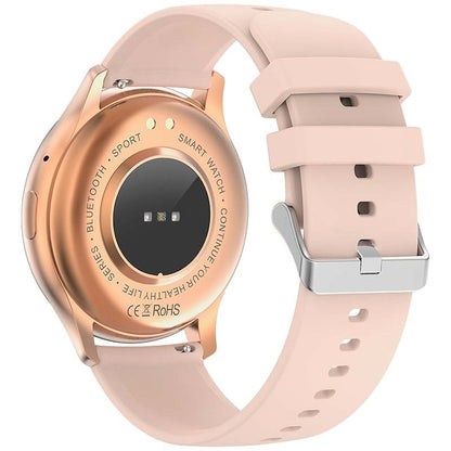 AOVO HK89 okosóra, AMOLED, 46 mm, NFC, BT hívás, 100+funkció, rózsaszín
