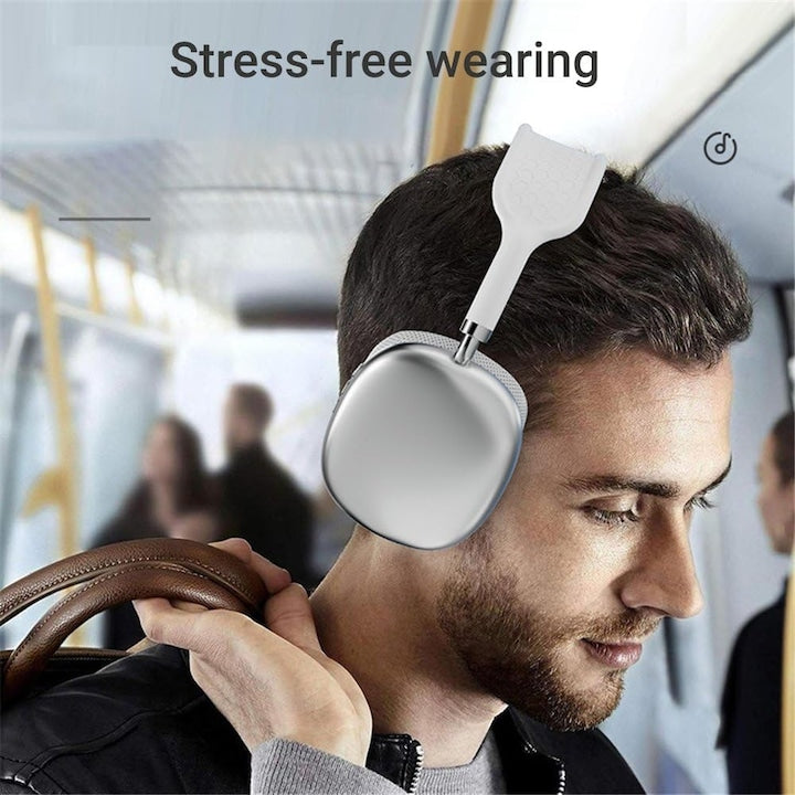 AOVO P9 Vezeték nélküli Bluetooth fejhallgató mikrofonnal, zajszűrős fejhallgató,TF kártya támogatással, Szürke