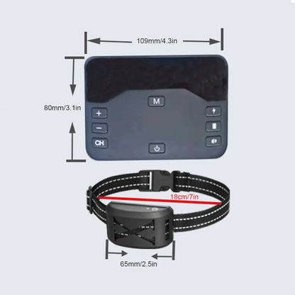 Vezeték nélküli elektromos kerítés és kiképző rendszer kutyáknak Újratölthető nyakörv, IP67 vízálló, 1 nyakörv