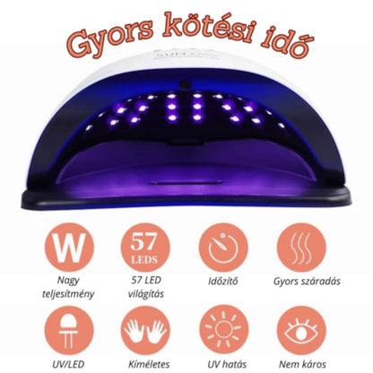 SUN x7 Max műkörmös lámpa 220W 57 db UV/LED