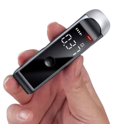 Hordozható digitális alkoholszonda, LCD kijelzővel, kompakt és porálló kivitel