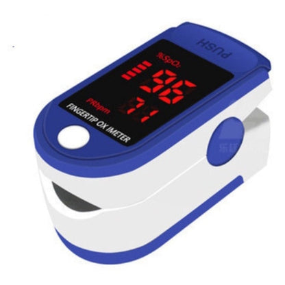 AOVO Digitális Véroxigénszint és Pulzusmérő, Ujjra csíptethető, kék-szürke