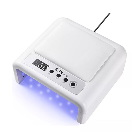 AOVO SUN H72 Professzionális 320W UV LED Körömlámpa – 72 LED, Összecsukható Design, 4 Időzítő (10s/30s/60s/99s), Mozgásérzékelő, Szalon és Otthoni Használatra, Fehér