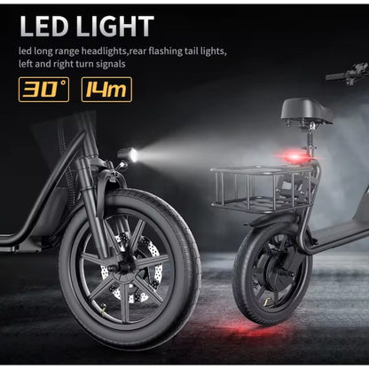 AOVO ES14 Elektromos Roller, üléssel