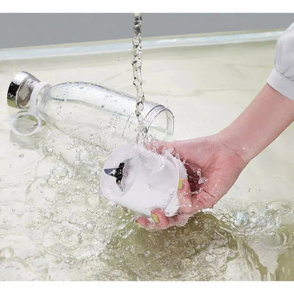 AOVO Fresh Juice hordozható turmixgép 350 ml, hordozható, akkumulátor, vezeték nélküli töltés, öntisztító, 50 W teljesítmény, fehér