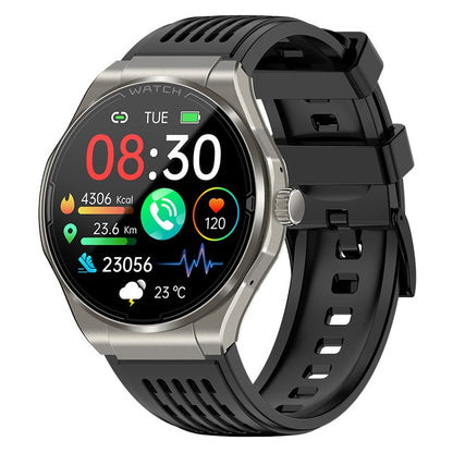 AOVO JA03 EKG Okosóra – Automata Vérnyomásmérő, Bluetooth Hívás, SOS Funkció, AMOLED Kijelző, Magyar Nyelvű Alkalmazás