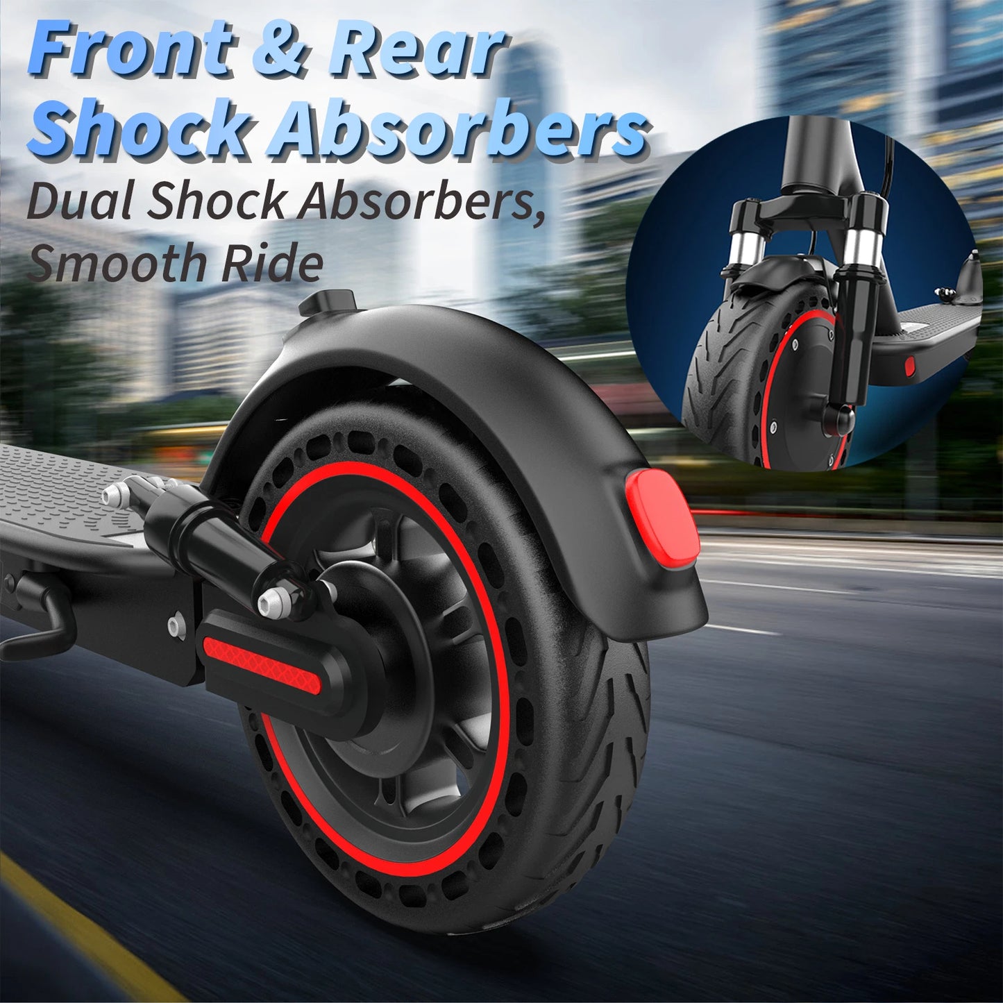LADPED LP07 Elektromos Roller – 350W, 7.8Ah, 31 km/h, Dupla Lengéscsillapító