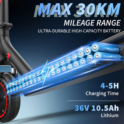 LADPED LP07 Elektromos Roller – 350W, 7.8Ah, 31 km/h, Dupla Lengéscsillapító